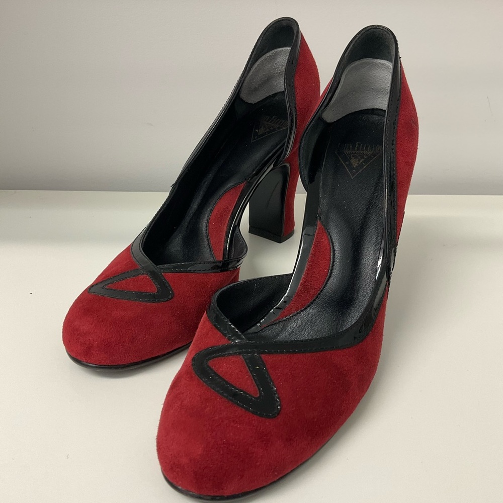 John Fluevog Red and Black Women's Shoes